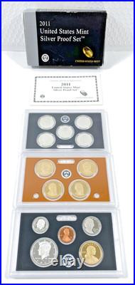 2011-S United States Mint 90% SILVER Proof Set 14 Coins Set In OGP + COA