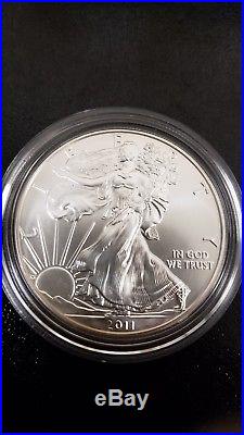 2011 Silver Eagle 25th Anniversary Five Coin Set in Original Box