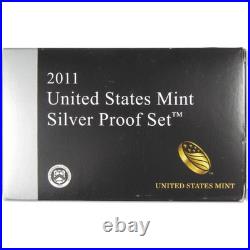 2011 Silver Proof Set U. S. Mint Original Government Packaging OGP COA