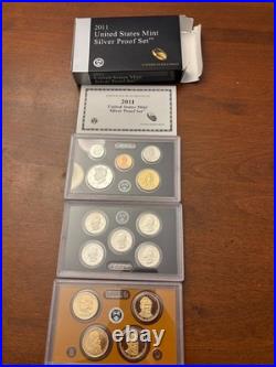 2011 United States Mint Silver Proof Set withCOA 14 Coins