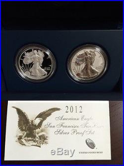 2012 American Eagle San Francisco Mint Two-Coin Silver Proof Set