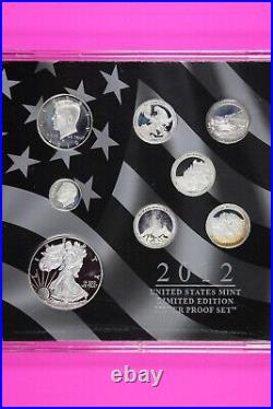 2012 Limited Edition Silver Proof Set Exact Coins In Pics Outer Box Missing 8006