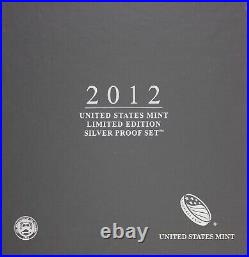 2012 Limited Edition Silver Proof Set Exact Coins In Pics Outer Box Missing 8006