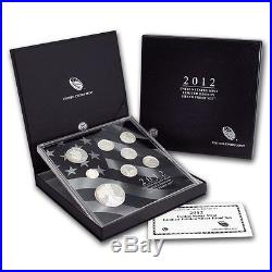 2012 Limited Edition Silver Proof Set United States Mint Original Packaging Box