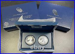 2012-S AMERICAN SILVER EAGLE TWO COIN SAN FRANCISCO REVERSE PROOF SET WithOGP