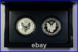 2012-S American Silver Eagle ASE Two Coin Set Reverse Proof OGP