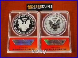 2012 S Reverse Proof Silver Eagle Anacs Rp70 Pr70 First Day Issue San Fran Set