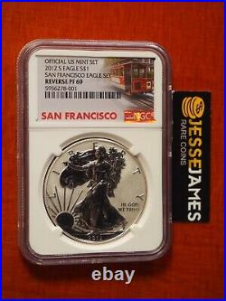 2012 S Reverse Proof Silver Eagle Ngc Pf69 From The San Francisco Set