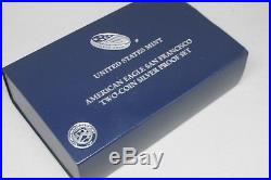 2012-S San Francisco American Eagle 2-Coin Silver Proof Set Proof & Reverse