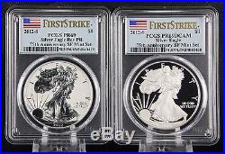 2012 S Silver Eagle 75th Anniversary 2 Coin Proof Set PCGS PR 69 First Strike