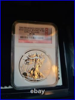 2012-S Silver Perfect NGC PF 70 Ultra Cameo And The Reverse PF 70 2 Coin Set