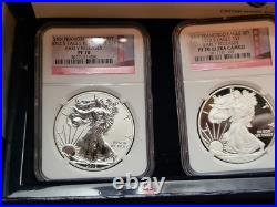 2012-S Silver Perfect NGC PF 70 Ultra Cameo And The Reverse PF 70 2 Coin Set