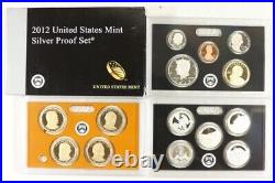 2012-S Silver Proof Set! With Original Box and Coa! OGP