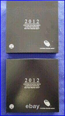 2012-S U. S. Mint Limited Edition Silver Proof Set L? K SHIPS FREE