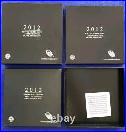 2012-S U. S. Mint Limited Edition Silver Proof Set L? K SHIPS FREE