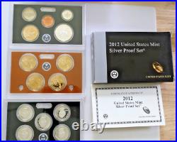 2012-S US Mint SILVER Proof Set 14 Coins OGP & COA KEY DATE