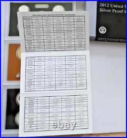 2012-S US Mint SILVER Proof Set 14 Coins OGP & COA KEY DATE