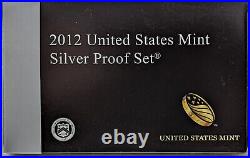 2012 S US Mint Silver Proof Set 14 Coins with Box & COA