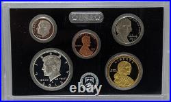 2012 S US Mint Silver Proof Set 14 Coins with Box & COA Damaged Box