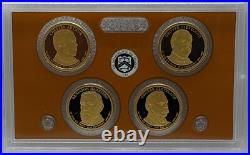 2012 S US Mint Silver Proof Set 14 Coins with Box & COA Damaged Box