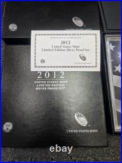 2012 S US Mint Toned Limited Edition Silver Proof Set Collection Boxed