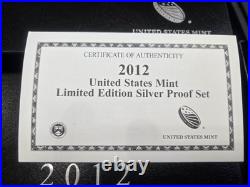 2012 S US Mint Toned Limited Edition Silver Proof Set Collection Boxed