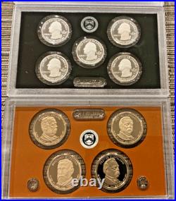 2012 S United States Mint 14-Coin 90% Silver Proof Set + Mint Proof Set COA/OGP