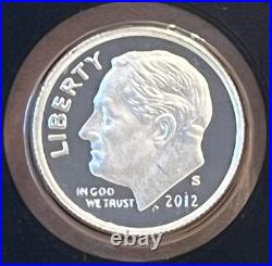 2012 S United States Mint Silver Proof Set 14 Coins With OGP & COA