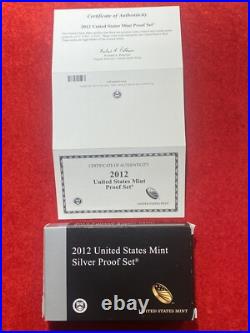 2012-S United States Silver Proof Set Pristine 14 pcs set