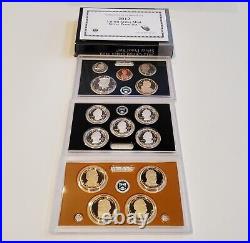 2012 Silver Proof Set Original Box & COA 14 Coins