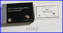 2012 Silver Proof Set U. S. Mint Original Government Packaging OGP COA