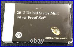 2012 Silver Proof Set U. S. Mint Original Government Packaging with COA