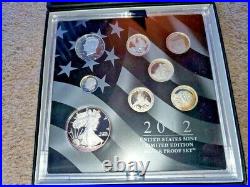 2012 U. S. Mint Limited Edition Silver Proof Set withOGP and COA