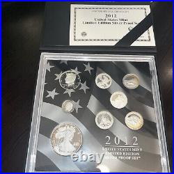 2012 US Mint Limited Edition Silver Proof Set 8 Coins