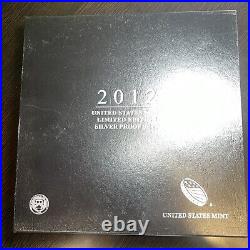 2012 US Mint Limited Edition Silver Proof Set 8 Coins