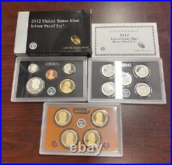 2012 US Mint Silver Proof 14-Coin Set in OGP, with COA