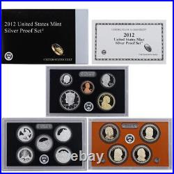 2012 US Mint Silver Proof set