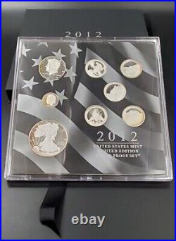 2012 United States Mint Limited Edition Silver Eagle Proof Set with Box & COA