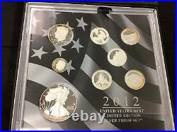 2012 United States Mint Limited Edition Silver Proof Set