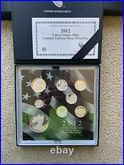 2012 United States Mint Limited Edition Silver Proof Set Free Shipping