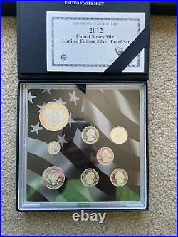 2012 United States Mint Limited Edition Silver Proof Set Free Shipping