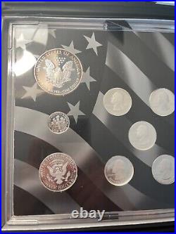 2012 Us Mint Limited Edition Silver Proof Set? 8 Coin? Box & Coa Sae Ogp Toned