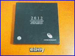 2012 W Proof Silver Eagle Limited Edition Proof Set In Ogp