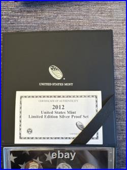 2012 W Proof Silver Eagle Limited Edition Proof Set In Ogp