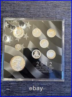 2012 W Proof Silver Eagle Limited Edition Proof Set In Ogp
