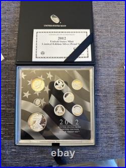 2012 W Proof Silver Eagle Limited Edition Proof Set In Ogp