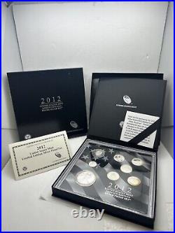 2012 W Proof Silver Eagle Limited Edition Proof Set In Ogp Sr5-3