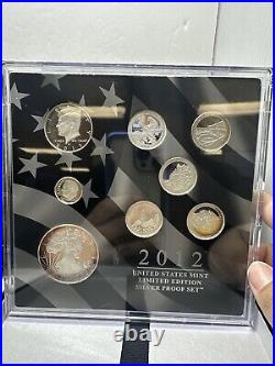 2012 W Proof Silver Eagle Limited Edition Proof Set In Ogp Sr5-3