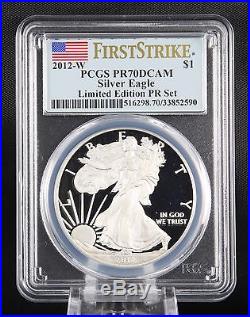 2012 W Silver Eagle Limited Edition Proof Set PCGS PR 70 DCAM First Strike