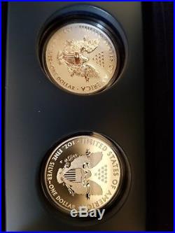 2013 American Eagle Reverse Proof/ & Enhanced Uncirculated 2 Coin West Point Set